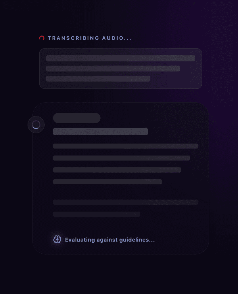 AI Transcribing and Evaluating